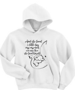Elephant and she loved a little boy very very much even more than she loved herself hoodie RF02
