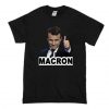 Emmanuel Macron Black T Shirt AI