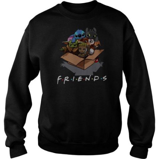 Full Team Baby Yoda Friends sweatshirt RF02