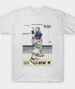 Gundam RX 78 T-Shirt AI