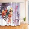 Hand Painted Pattern Shower Curtains AI