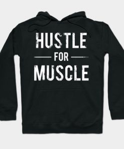 Husle Muscle Gym Bodybuilder Gym Hoodie AI