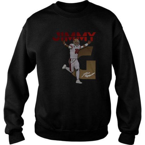 Jimmy Garoppolo San Francisco 49ers Signature sweatshirt RF02