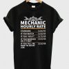 Mechanic hourly rate t shirt RF02