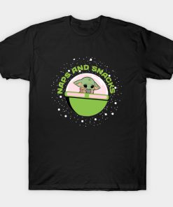 Naps And Snacks Baby Yoda Mandalorian T-Shirt AI