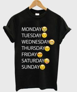 One Week Emoji t shirt RF02
