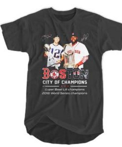 Patriots Boston City of champions t shirt RF02