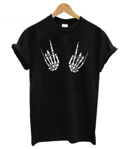 Skeleton Rock Hand t shirt RF02