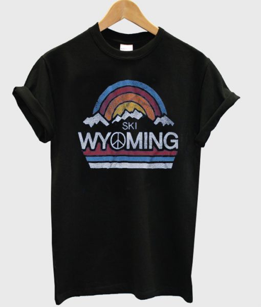 Ski Wyoming t shirt RF02