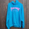 Thrasher Skateboard Magazine Blue Pink hoodie RF02
