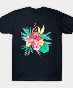 Tropical Flowers T-Shirt AI