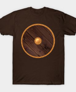 Wooden shield. T-Shirt AI