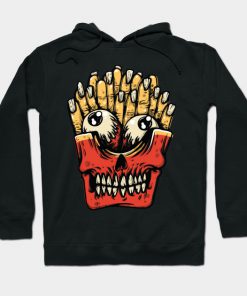 french fries monster Hoodie AI
