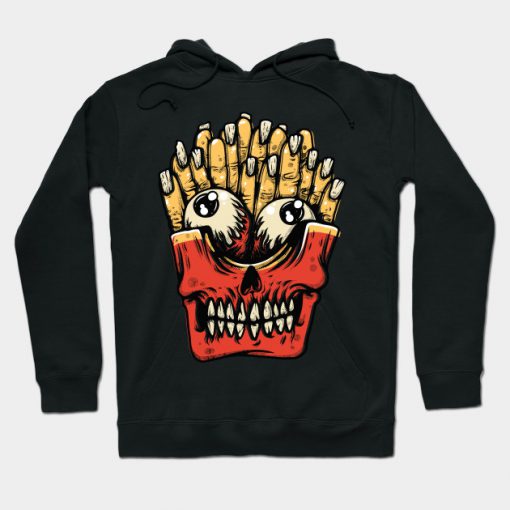 french fries monster Hoodie AI