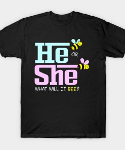 He Or She What Will Baby Bee Baby T-Shirt AI