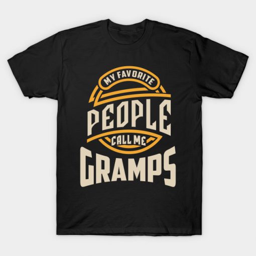 Mens My Favorite Gramps Grandpa Gift T-Shirt AI