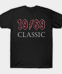 Top 50th Birthday Rock 1969 Classic Gift Design T-Shirt AI