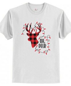 Oh Deer Buffalo Plaid T Shirt AI