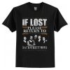 If Lost Please Return To Backstreet Boys T Shirt AI