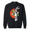 Looney Tunes Characters Featuring Bugs Bunny Black Sweatshirt AI