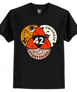 42 The Answer to Life the Universe and Everything T-Shirt AI