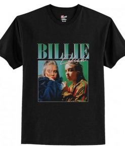 Billie Eilish 90s Vintage Black T-Shirt AI