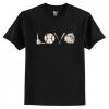 Love baseball Print T Shirt AI