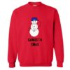 Gangsta Xmas Snowman Christmas Sweatshirt AI