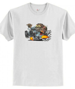 Lucky 13 Monster Racer Hot Rod Race Car T-Shirt AI
