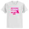 Pink Shirt Guy With Gun T-Shirt AI