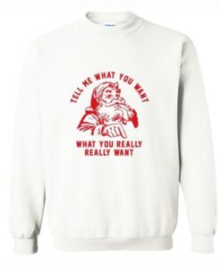 Tell me What you want what you really really want Sweatshirt AI