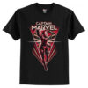 Captain Marvel Flying V T shirt AI