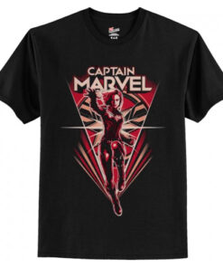 Captain Marvel Flying V T shirt AI