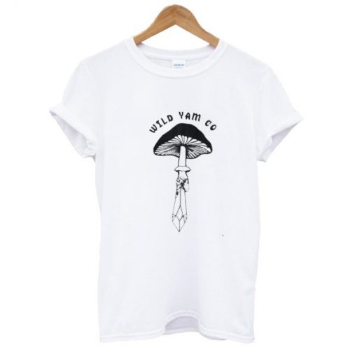 Wild Yam Co Mushroom T shirt AI