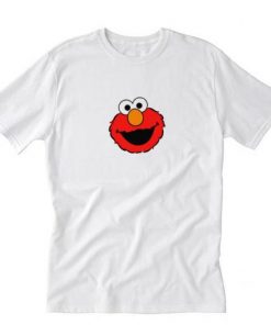 Sesame Street Elmo Cookie Monster T Shirt White AI