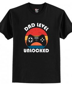 Dad Level Unlocked T-Shirt AI