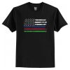 Thin Blue Red Green Line T-Shirt AI