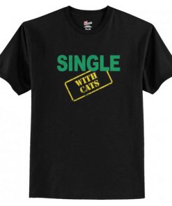 Single with Cats T-Shirt AI