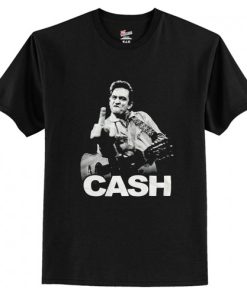 Johnny Cash Men’s The Bird Slim Fit T-Shirt AI