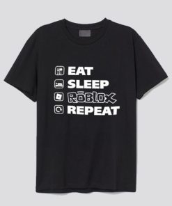 Eat Sleep Roblox Repeat T-Shir AI