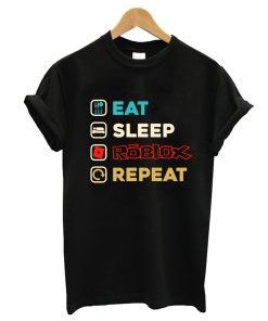 Eat Sleep Roblox Repeat Roblox Gamer T-Shirt AI