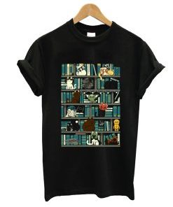 Library Kitten Wars T-Shirt AI