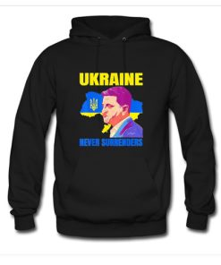 Ukraine Never Surrenders Hoodie AI
