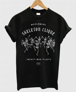 Worldwide Skeleton Clique Twenty One Pilots T Shirt AI