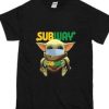 Baby Yoda Mask Hug Subway T-Shirt AI
