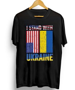 I Stand With Ukraine Flag T-Shirt AI