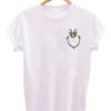 Grinch Face Pocket Print T-Shirt AI