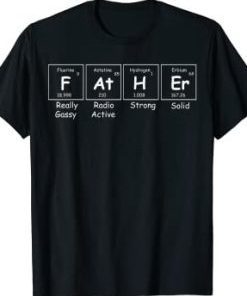 Father in Periodic Table T-shirt AI