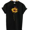 Sunflower Butterfly never give up T Shirt AI