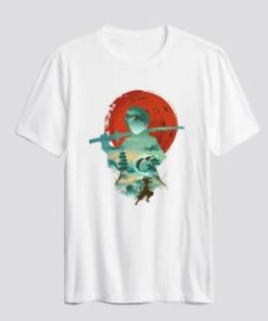 Ukiyo e Breath of Water T Shirt AI